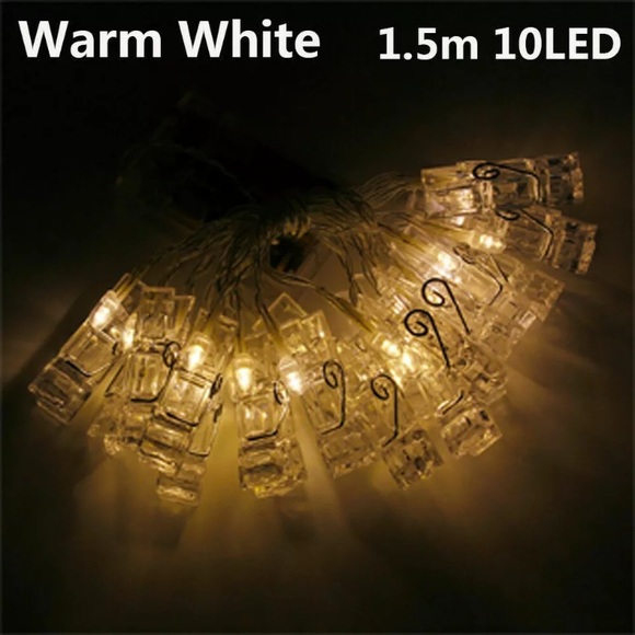 NEW! AESTHETIC CLOTHING PIN SET FAIRY LIGHTS - Picture 7 of 8